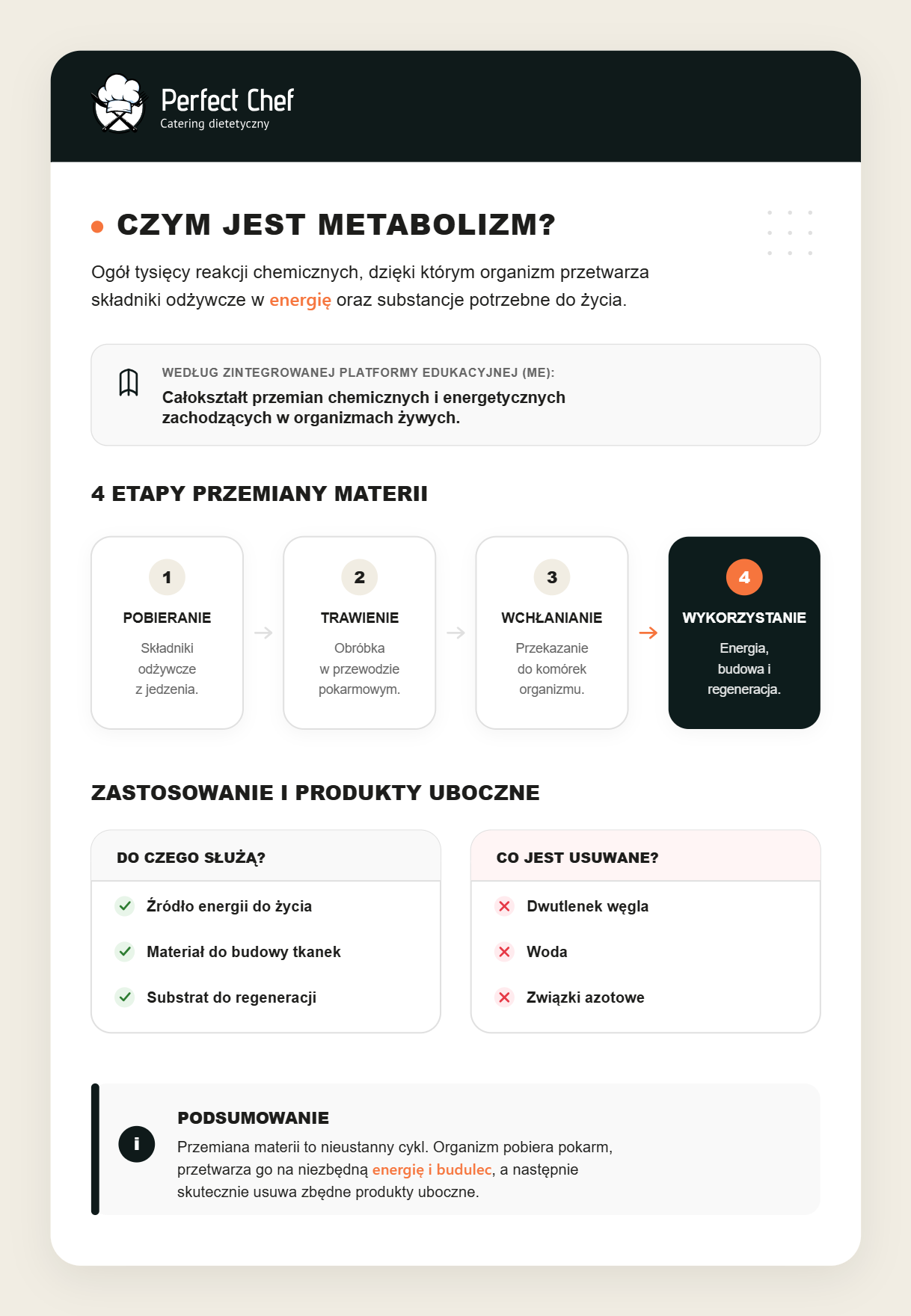 Co to jest metabolizm i na czym polega przemiana materii